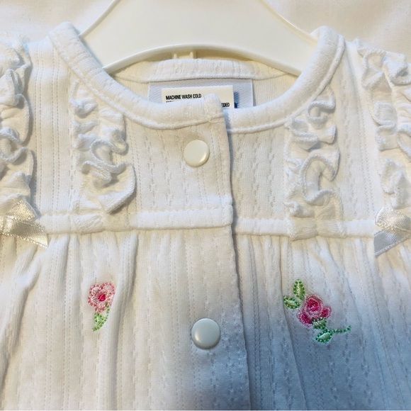 Tapioca 3 Piece Preemie White Sleeper Bonnet & Receiving Blanket Vintage - Picture 3 of 12